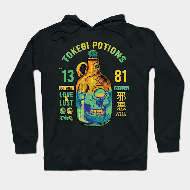 Tokebi Love Potion Skull Hoodie by TOKEBI